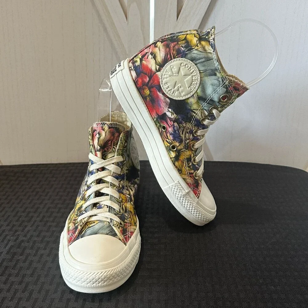Converse Chuck Taylor All Star Lux Floral Hidden Wedge Sneakers